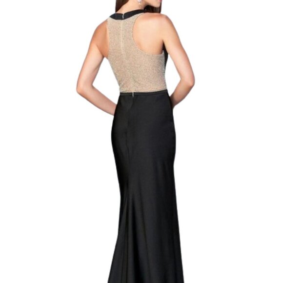 NWT La Femme 23931 Prom Dress Blue size 6 - Picture 2 of 5